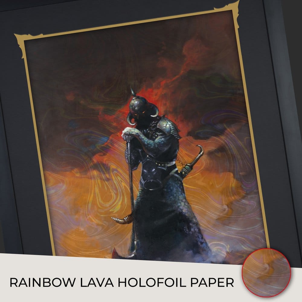 Sideshow Collectibles Frank Frazetta Death Dealer III (Revised) Rainbow Lava Holofoil - ungerahmt Kunstdruck