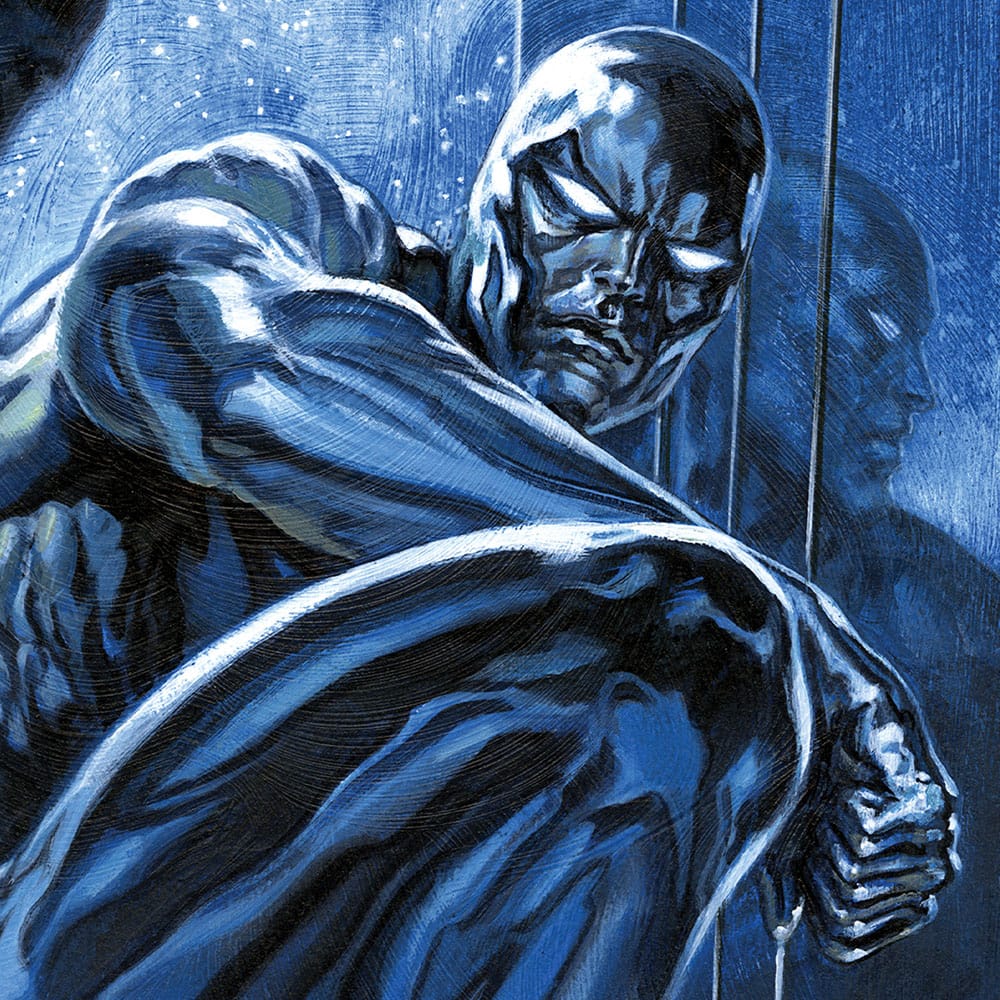 Sideshow Collectibles Marvel Silver Surfer: Ghost Light Ungerahmt Kunstdruck