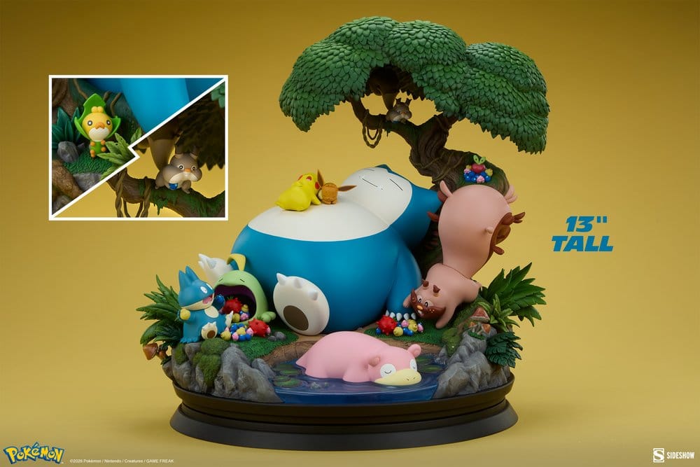 Sideshow Collectibles Pokémon Relaxo Diorama Actionfigur