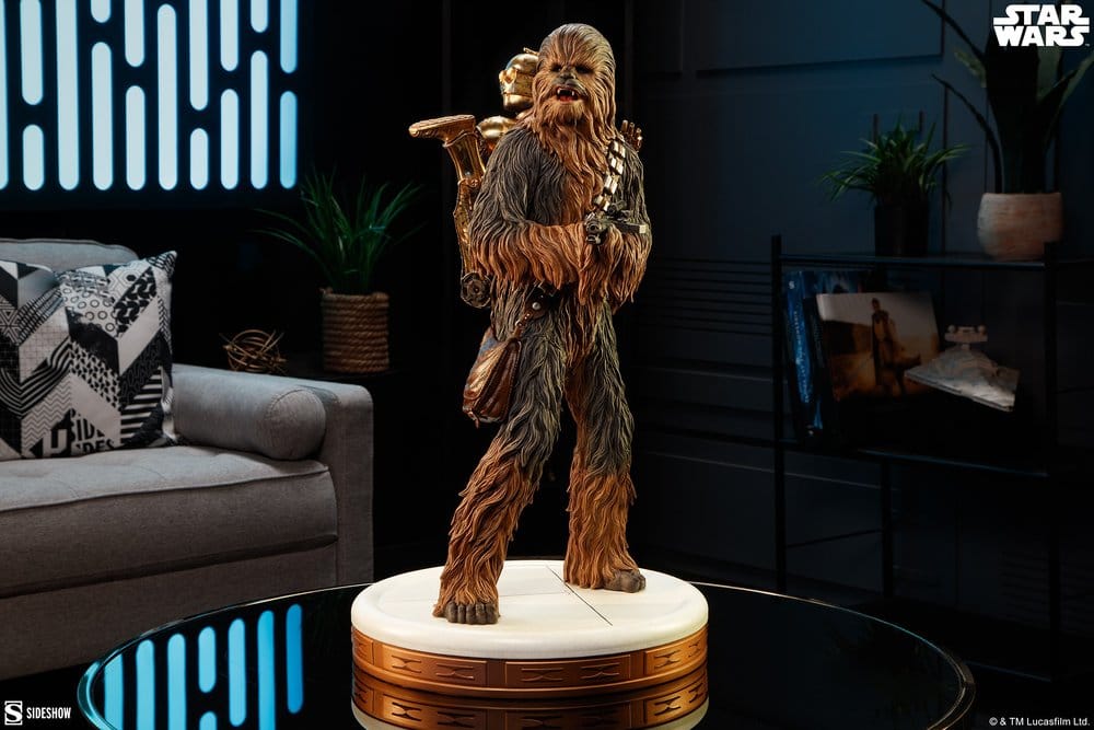 Sideshow Collectibles Star Wars Chewbacca and C-3PO Premium Format Statue