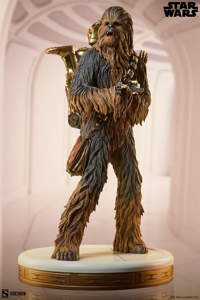 Sideshow Collectibles Star Wars Chewbacca and C-3PO Premium Format Statue