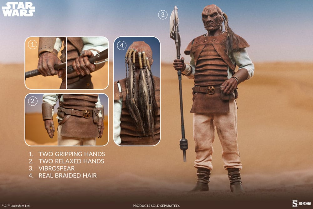 Sideshow Collectibles Star Wars Die Rückkehr der Jedi-Ritter Pagetti Rook 1/6 Actionfigur