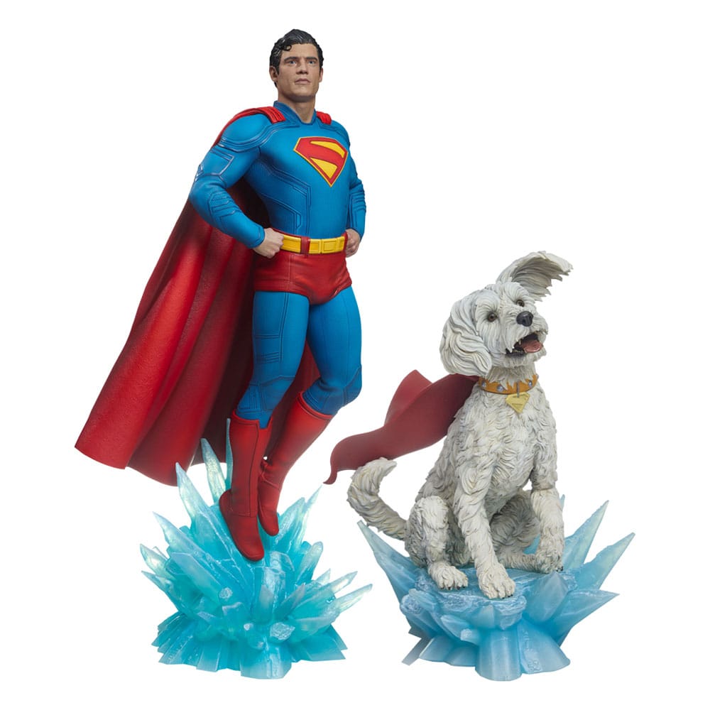Sideshow Collectibles Superman Superman & Krypto (2) (2025) Premium Format Bundle Statuen
