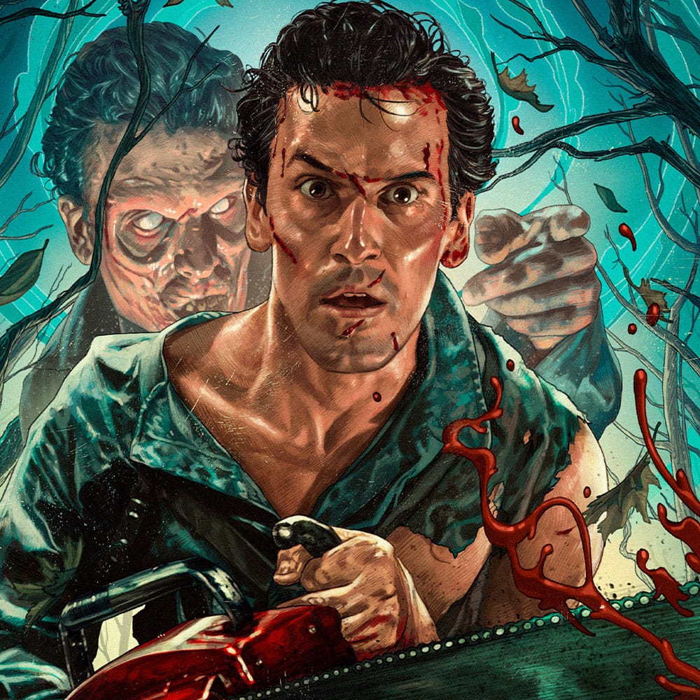 Sideshow Collectibles Tanz der Teufel 2 / Evil Dead Ash Williams Kunstdruck