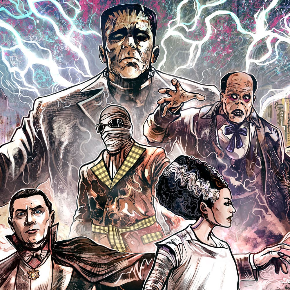 Sideshow Collectibles Universal Monsters by Vincenzo Riccardi Kunstdruck