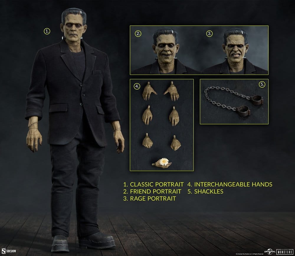 Sideshow Collectibles Universal Monsters Frankenstein Deluxe Edition 1/6 Actionfigur