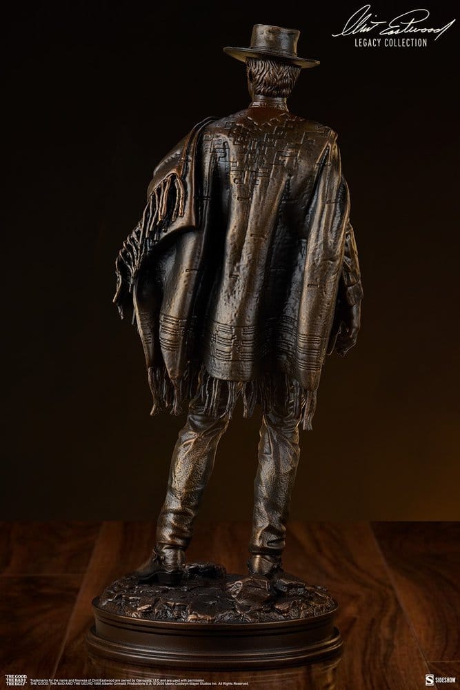 Sideshow Collectibles Zwei Glorreiche Halunken The Man With No Name (Faux Bronze) Statue