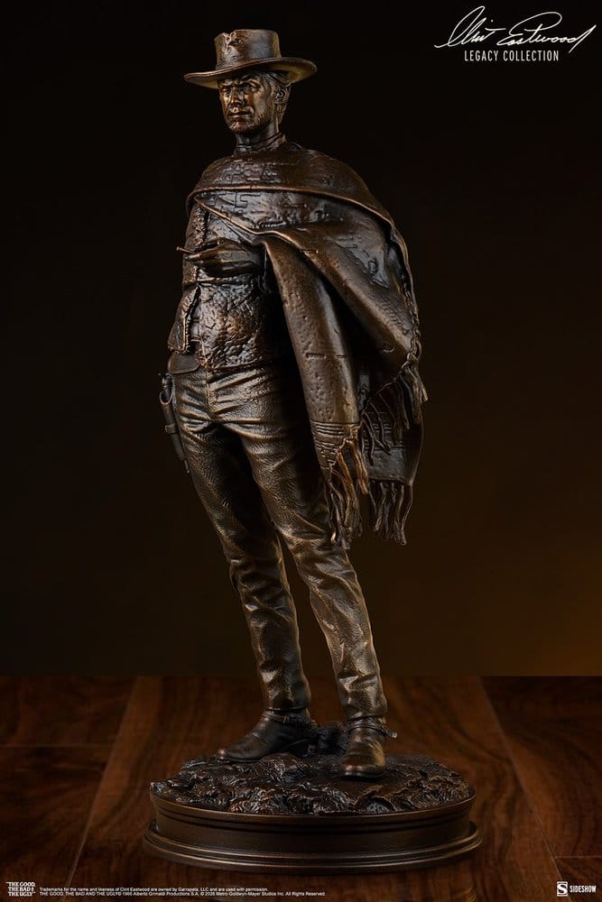 Sideshow Collectibles Zwei Glorreiche Halunken The Man With No Name (Faux Bronze) Statue