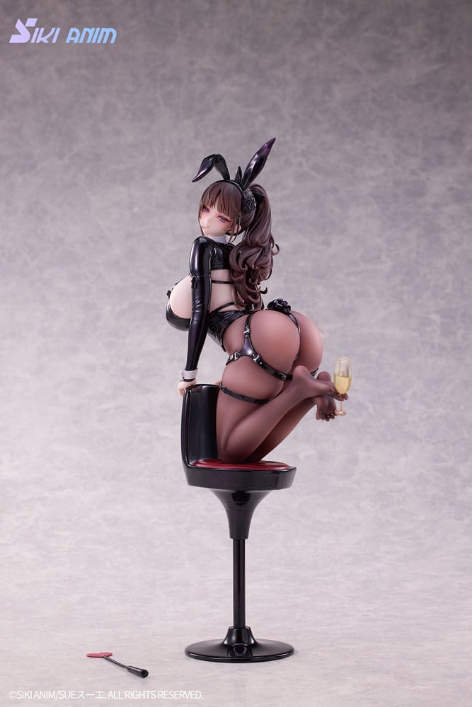 SIKI ANIM Original Character Champagne and Bunny Girl Rose Black Stocking Ver. 1/6 Statue