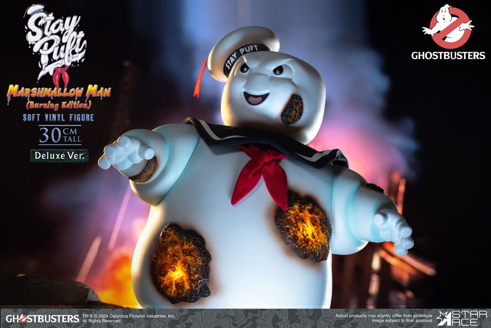 Star Ace Toys Ghostbusters Stay Puft Marshmallow Man Burning Edition Deluxe Statue