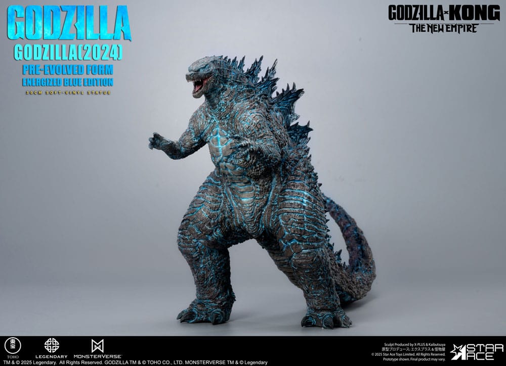 Star Ace Toys Godzilla vs. Kong The New Empire Godzilla (2024) Evolved Blue Edition Soft Vinyl Statue