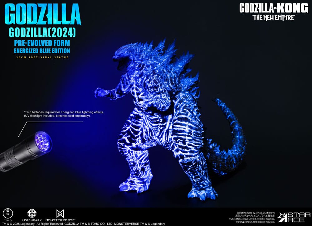 Star Ace Toys Godzilla vs. Kong The New Empire Godzilla (2024) Evolved Blue Edition Soft Vinyl Statue