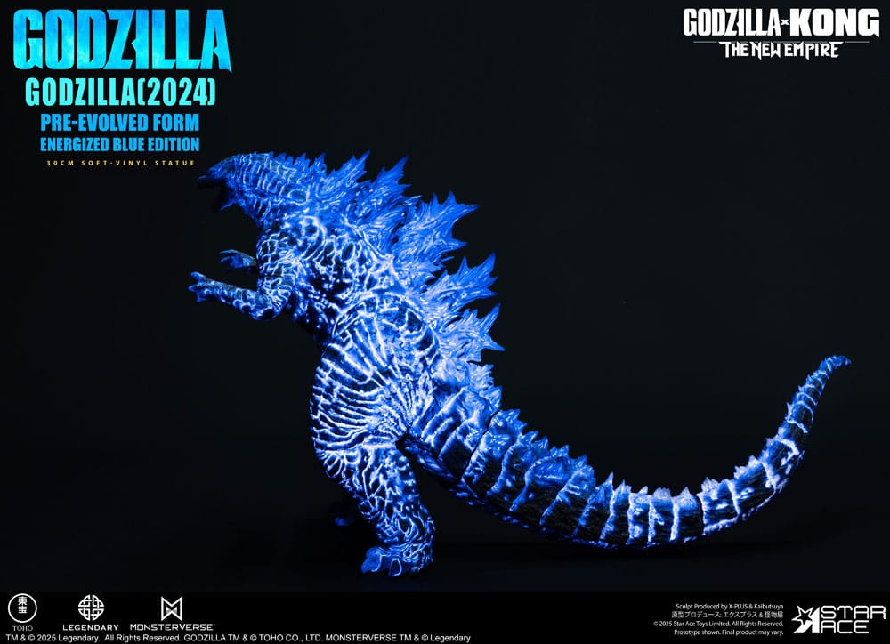 Star Ace Toys Godzilla vs. Kong The New Empire Godzilla (2024) Evolved Blue Edition Soft Vinyl Statue