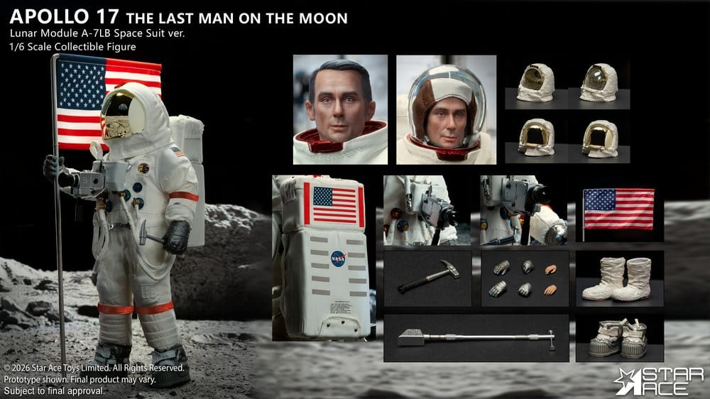 Star Ace Toys NASA Apollo 17 The Last Man on the Moon 1/6 Actionfigur