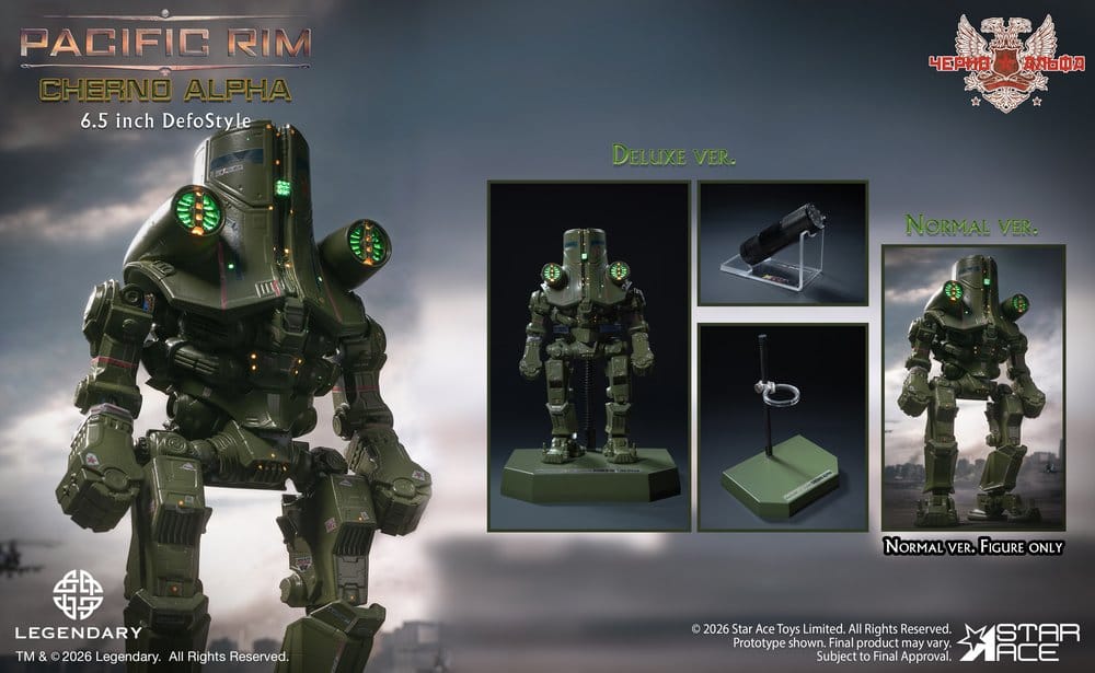 Star Ace Toys Pacific Rim DefoStyle Cherno Alpha NX Figur
