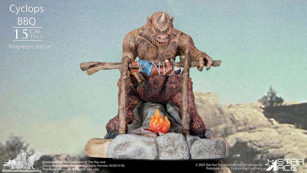 Star Ace Toys Ray Harryhausen Cyclops Barbecue Scene Diorama 1/8 Statue
