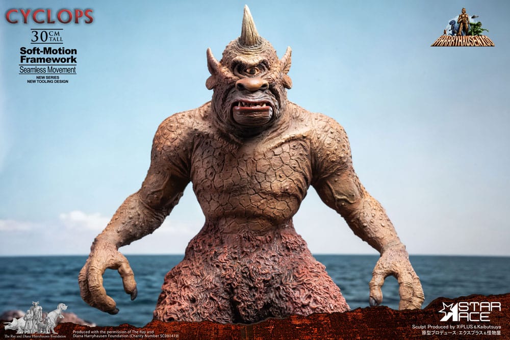 Star Ace Toys Ray Harryhausen Cyclops Soft-Motion Series Statue