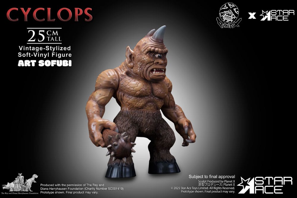 Star Ace Toys Ray Harryhausen Cyclops Soft Vinyl Statue (Vintage-Style)