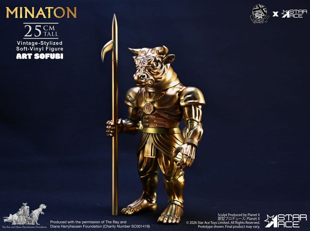 Star Ace Toys Ray Harryhausen Minaton Vintage-Style Soft Vinyl Statue