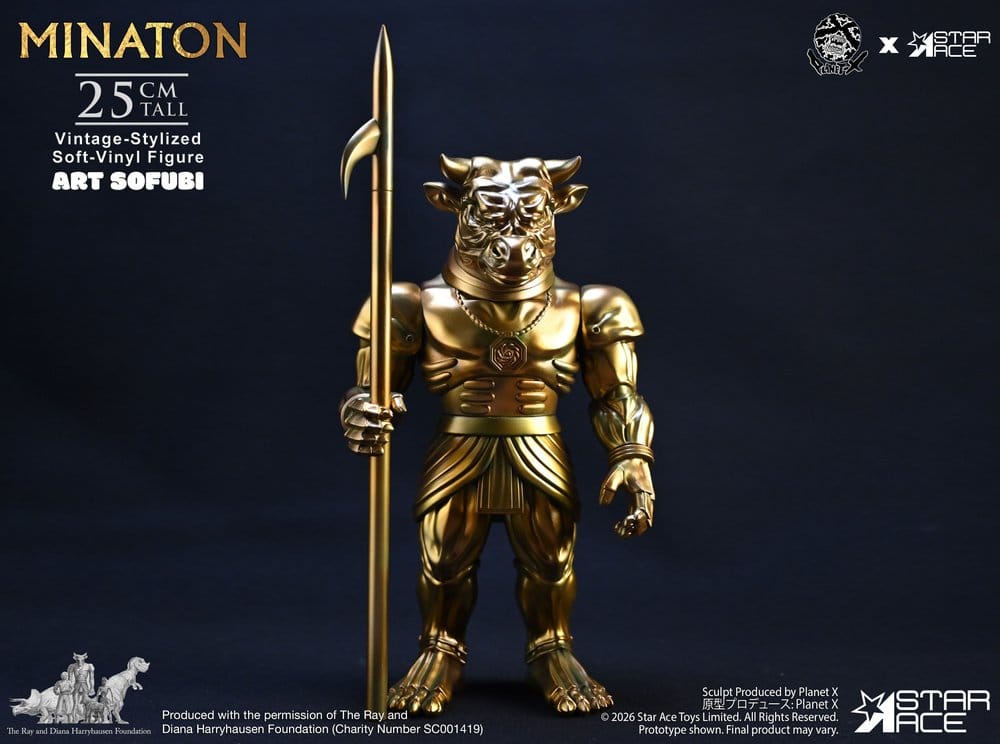 Star Ace Toys Ray Harryhausen Minaton Vintage-Style Soft Vinyl Statue