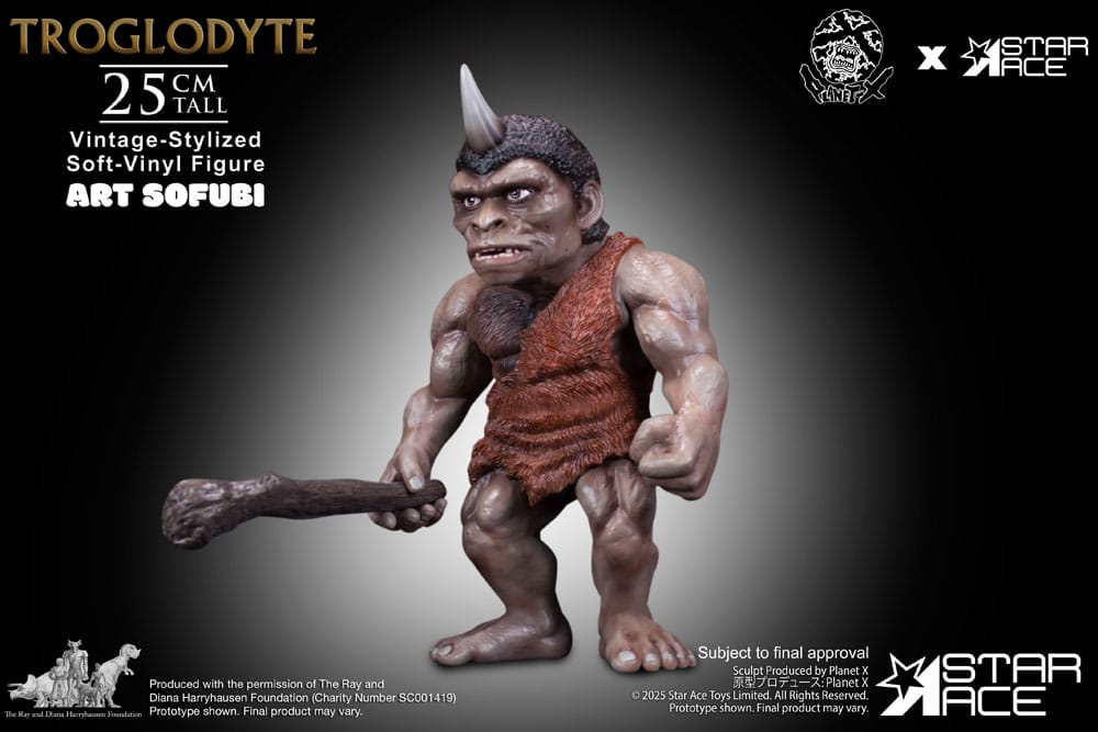 Star Ace Toys Ray Harryhausen Troglodyte Vintage-Style Soft Vinyl Statue