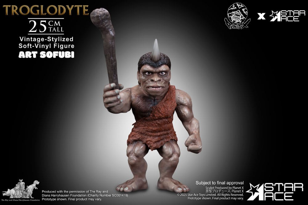 Star Ace Toys Ray Harryhausen Troglodyte Vintage-Style Soft Vinyl Statue