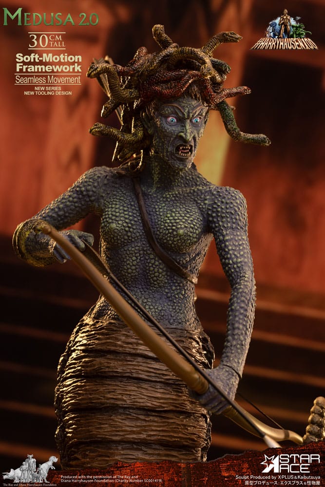 Star Ace Toys Ray Harryhausens Medusa Soft-Motion Series Statue