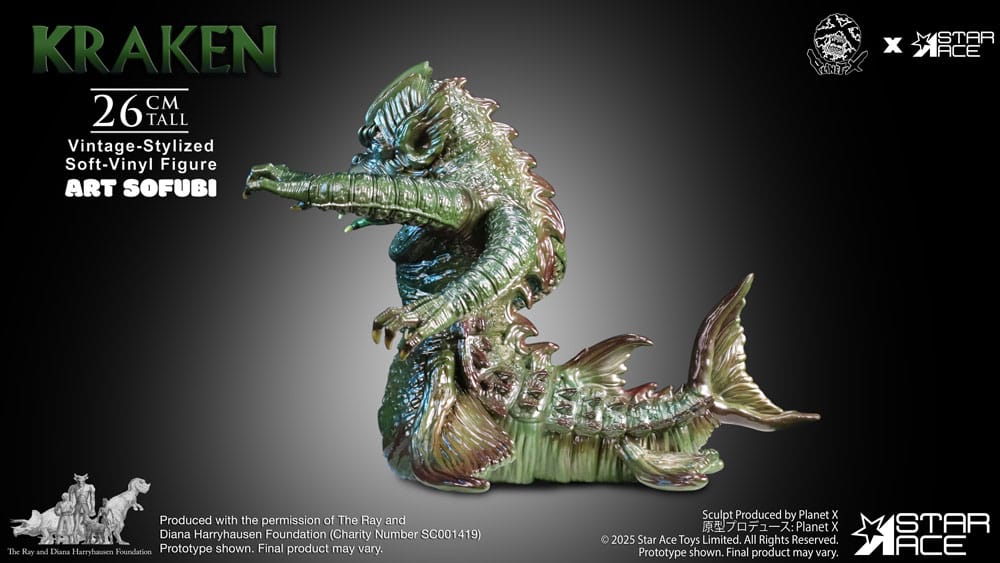 Star Ace Toys Ray Harryhausens The Kraken Vintage Style Soft Vinyl Statue