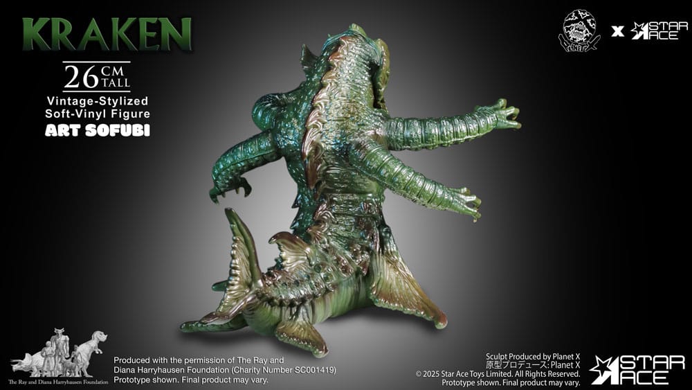 Star Ace Toys Ray Harryhausens The Kraken Vintage Style Soft Vinyl Statue