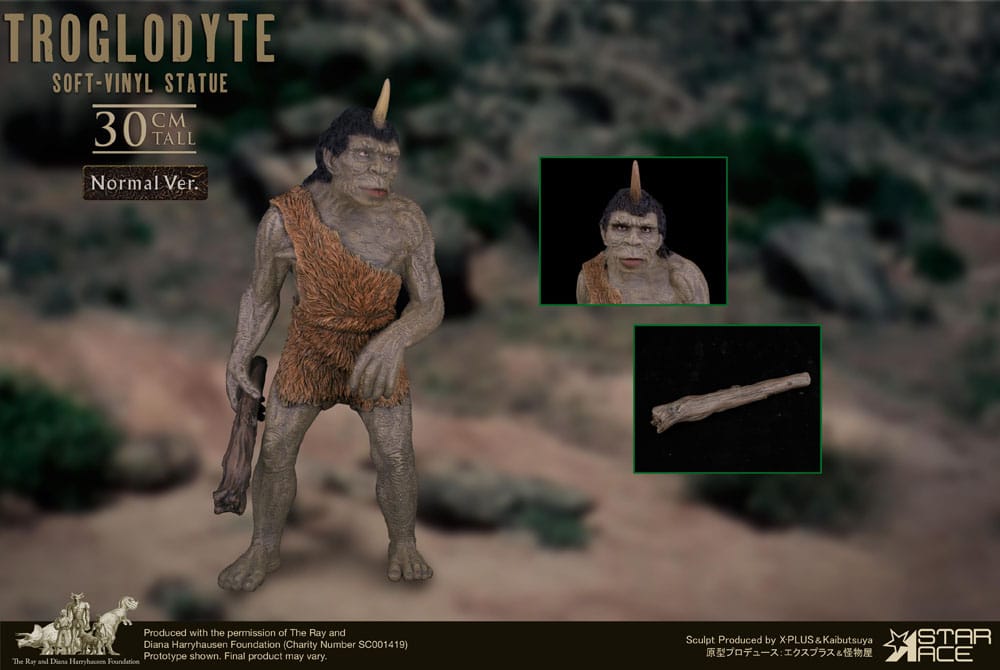 Star Ace Toys Ray Harryhausens Troglodyte Normal Version Soft Vinyl Statue
