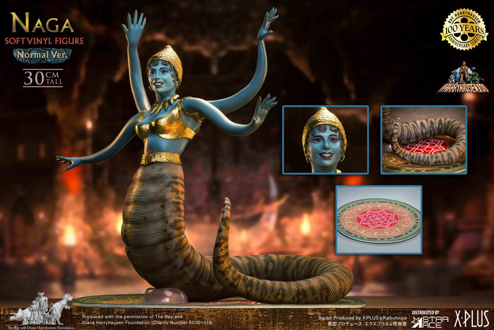 Star Ace Toys Sindbads siebente Reise Soft Vinyl Statue Ray Harryhausens Naga (Snake Woman) Deluxe Version 31 cm