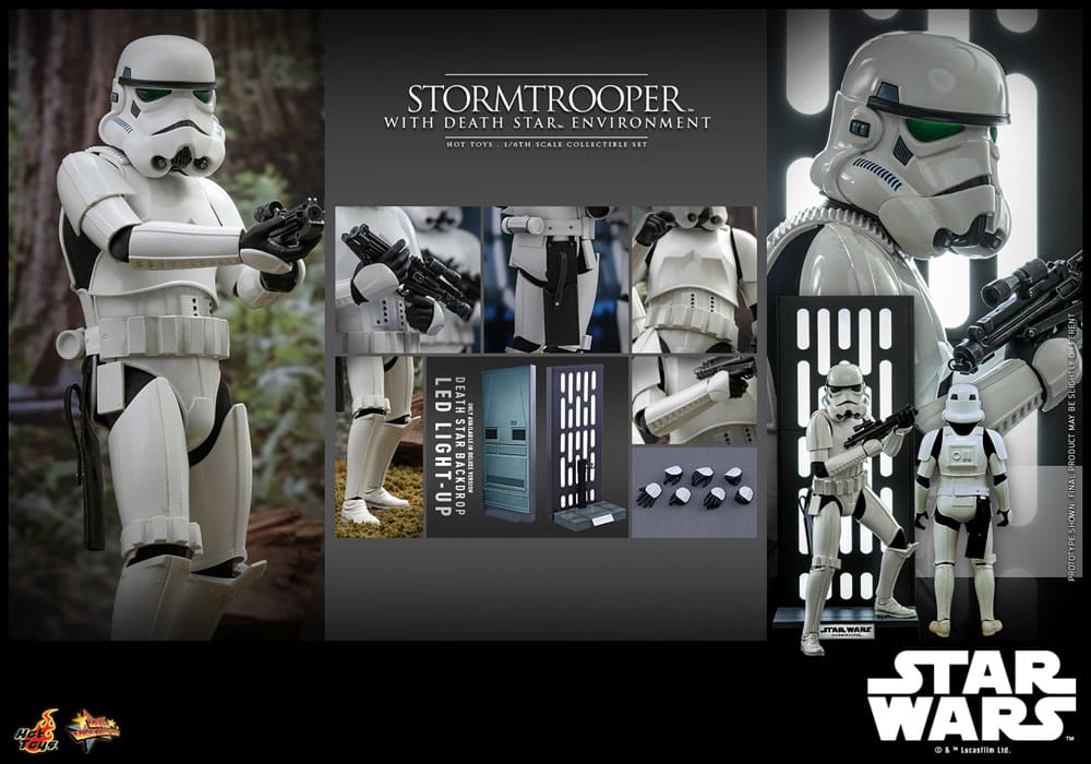 Star Wars Movie Masterpiece Actionfigur 1/6 Stormtrooper with Death Star Environment 30 cm Hot Toys