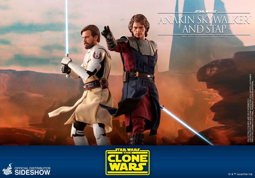 Star Wars The Clone Wars Actionfigur 1/6 Anakin Skywalker & STAP 31 cm Hot Toys