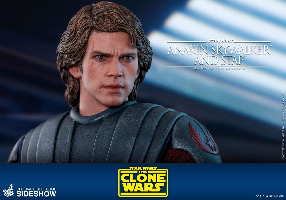 Star Wars The Clone Wars Actionfigur 1/6 Anakin Skywalker & STAP 31 cm Hot Toys