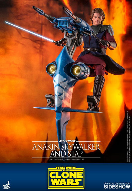 Star Wars The Clone Wars Actionfigur 1/6 Anakin Skywalker & STAP 31 cm Hot Toys