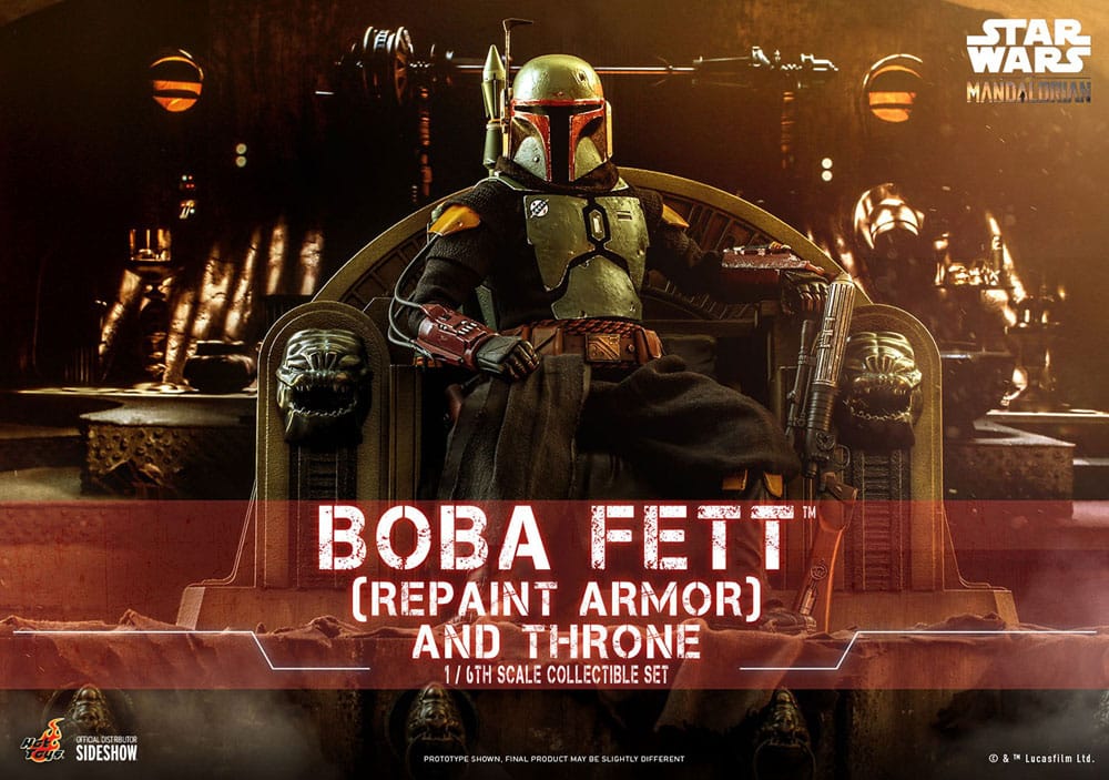 Star Wars: The Mandalorian Actionfigur 1/6 Boba Fett Repaint Armor and Throne Special Edition 30 cm Hot Toys