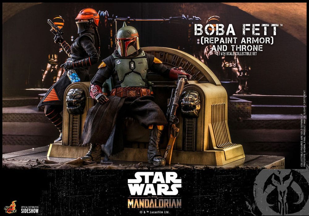 Star Wars: The Mandalorian Actionfigur 1/6 Boba Fett Repaint Armor and Throne Special Edition 30 cm Hot Toys