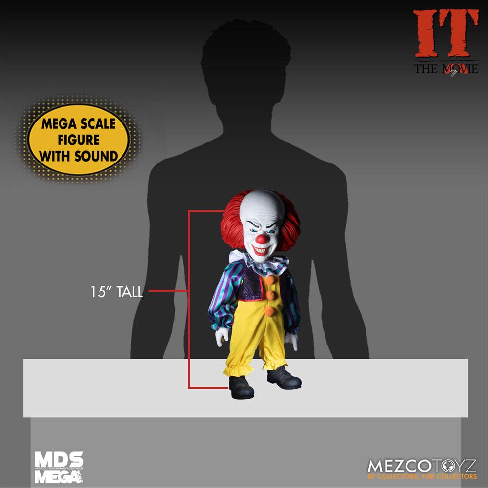 Stephen Kings Es 1990 MDS Mega Scale Deluxe Pennywise 38 cm Puppe