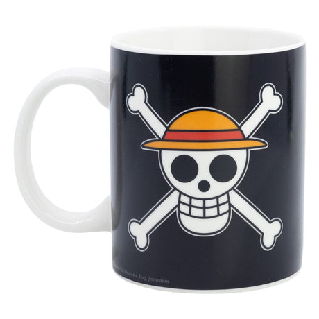 Stor One Piece Luffy Tasse mit Thermoeffekt