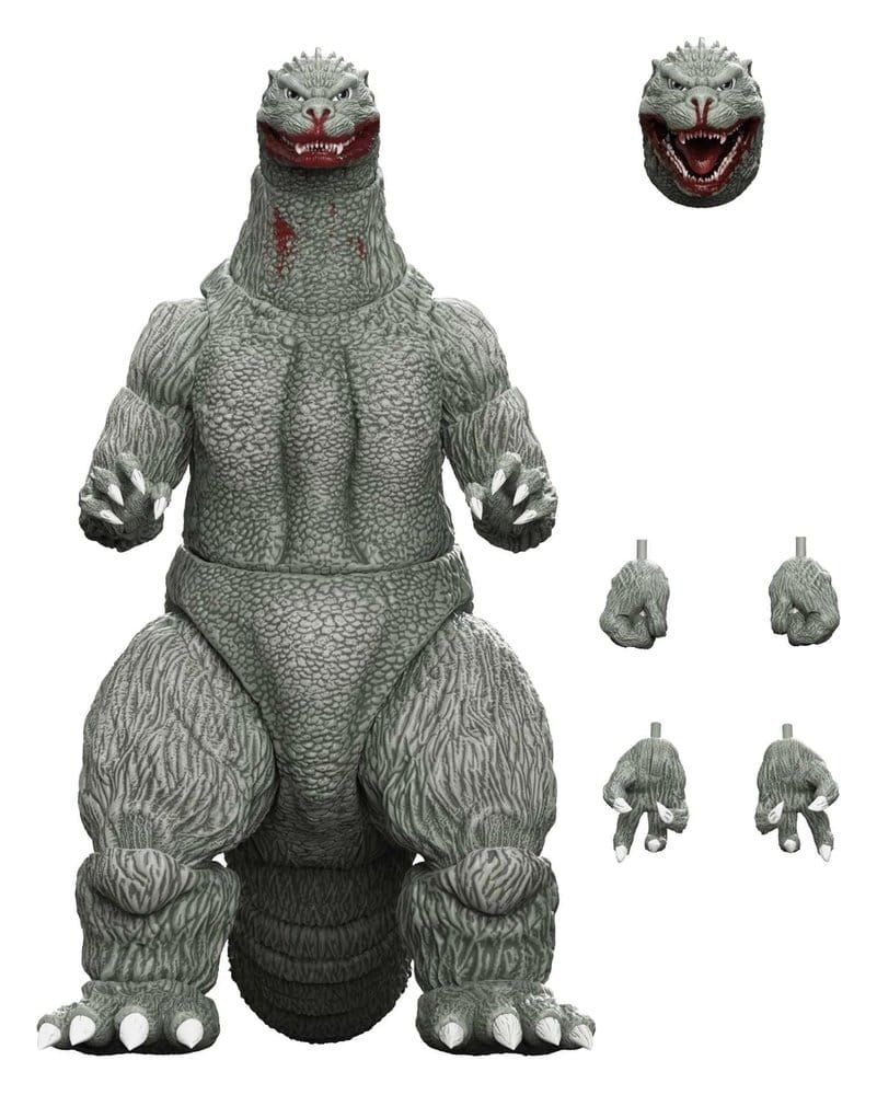 Super7 Godzilla Toho Ultimates Godzilla Greyscale Comic Book Thirsty For Blood Actionfigur