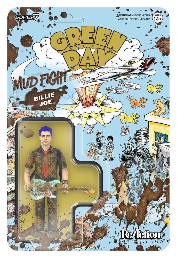 Super7 Green Day Wave 01 Billie Joe Armstrong (Mud Fight) ReAction Actionfigur