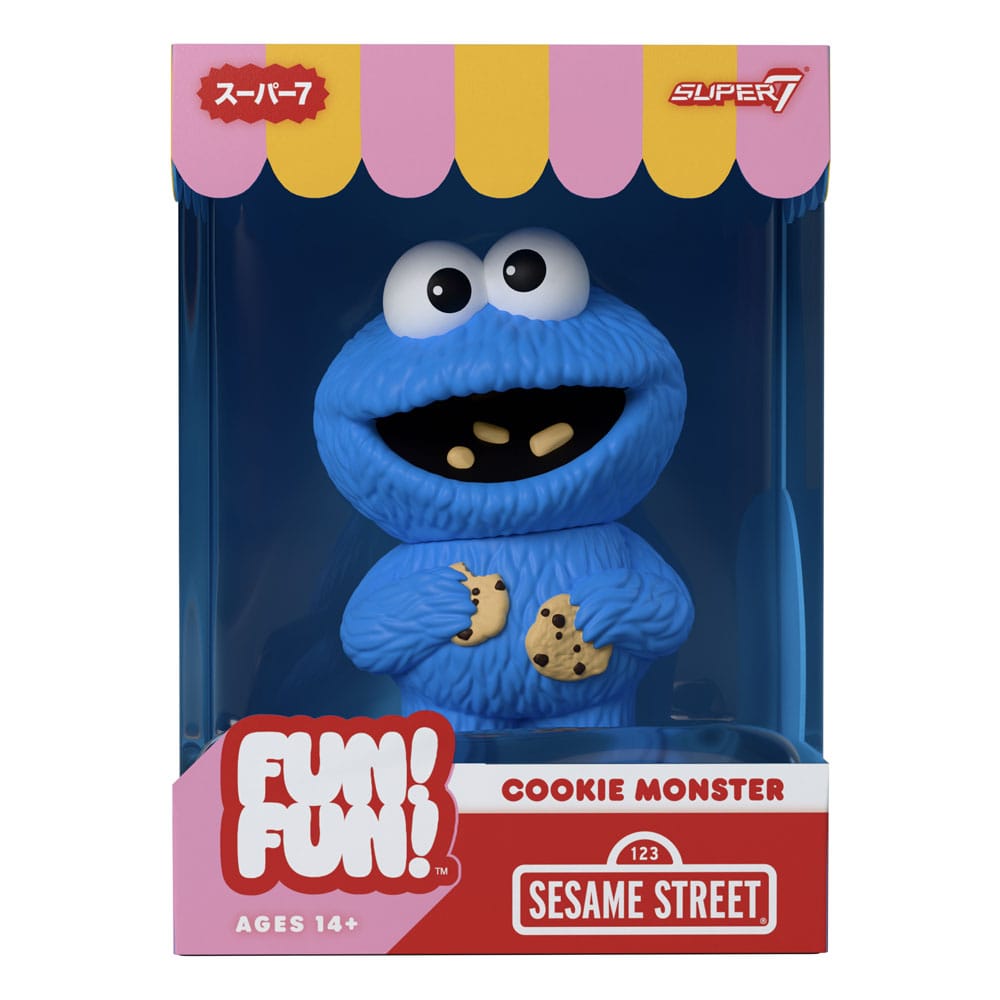 Super7 Sesamstraße FUN! FUN! Cookie Monster Wave 02 Soft Vinyl Figur