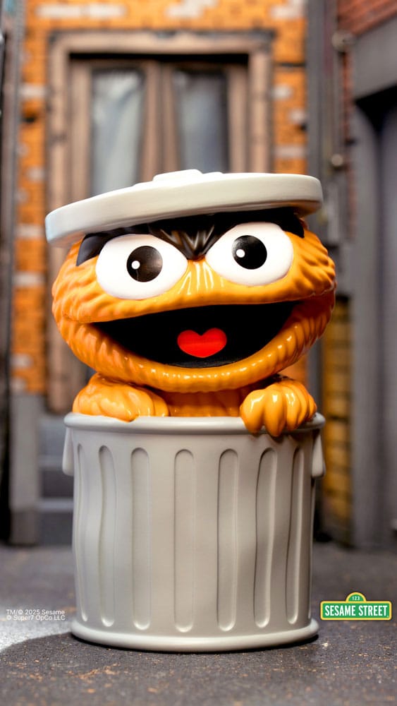 Super7 Sesamstraße FUN FUN Oscar The Grouch Orange Soft Vinyl Figur