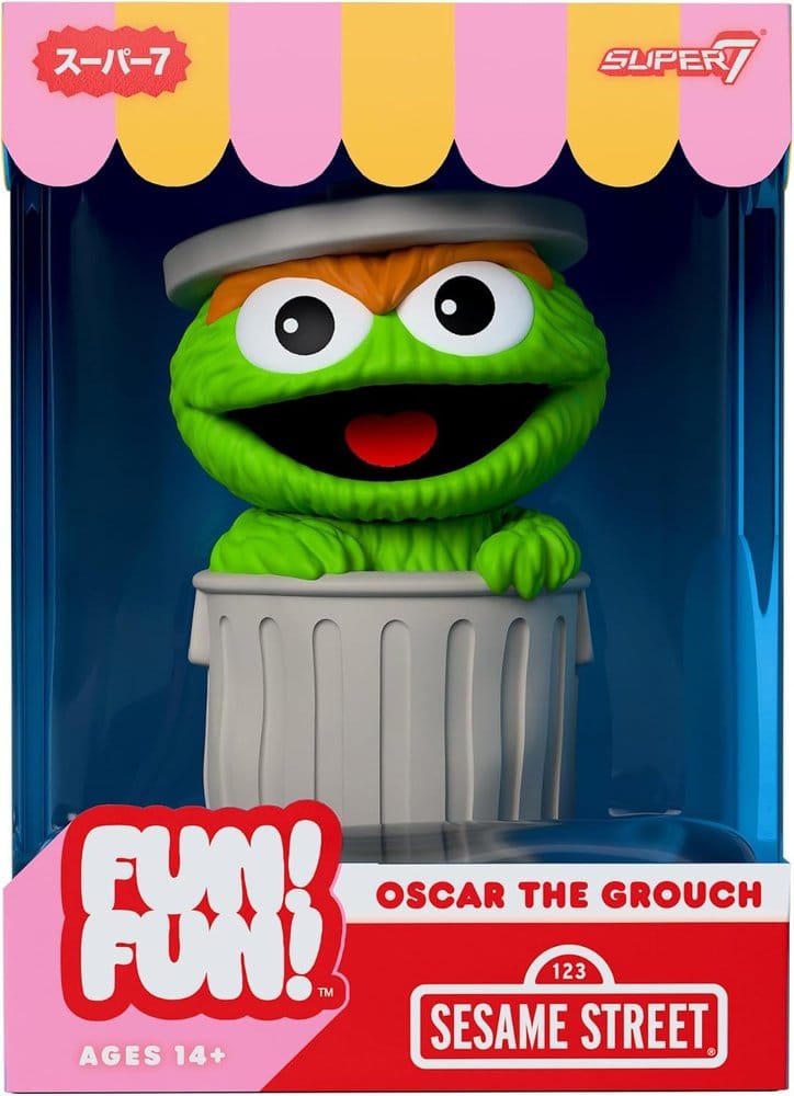 Super7 Sesamstraße Fun! Fun! Wave 01 Oscar The Grouch Minifigur