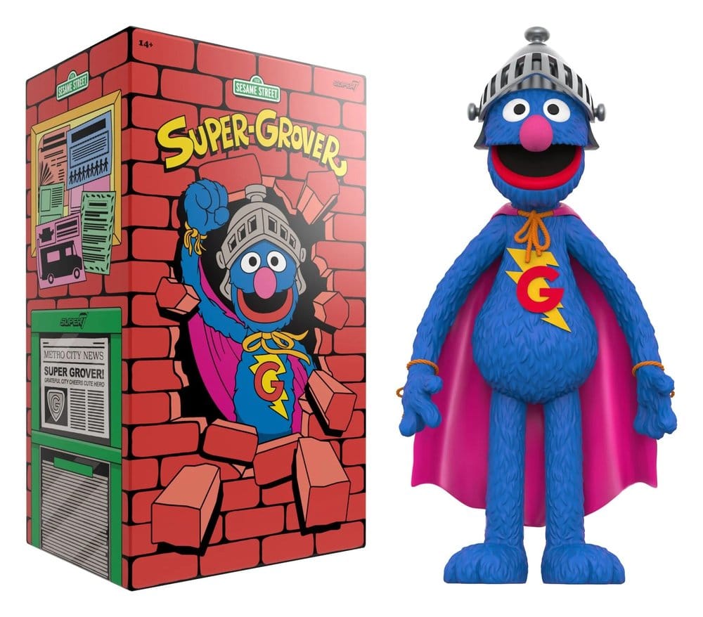 Super7 Sesamstraße Super Grobi Supersize Vinyl Figur