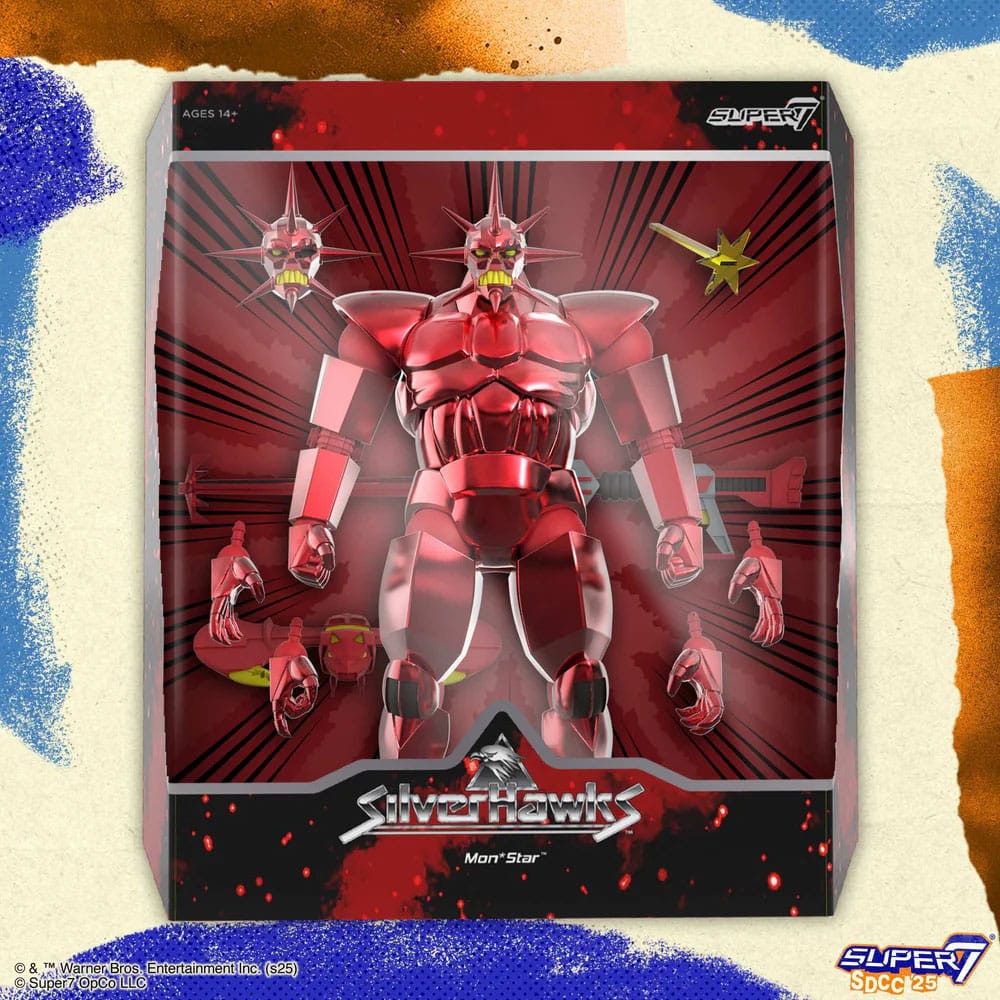 Super7 SilverHawks Ultimates Mon*Star Metallic Vac Metal Actionfigur