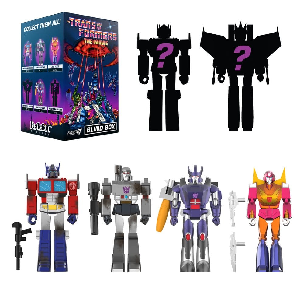 Super7 Transformers Wave 05 The Movie ReAction Blind Box Display (12) Actionfiguren