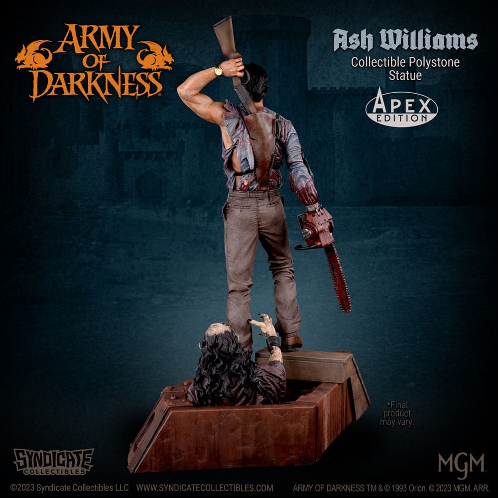 Syndicate Collectibles Armee der Finsternis Ash Williams 1/10 Statue - Beschädigte Verpackung