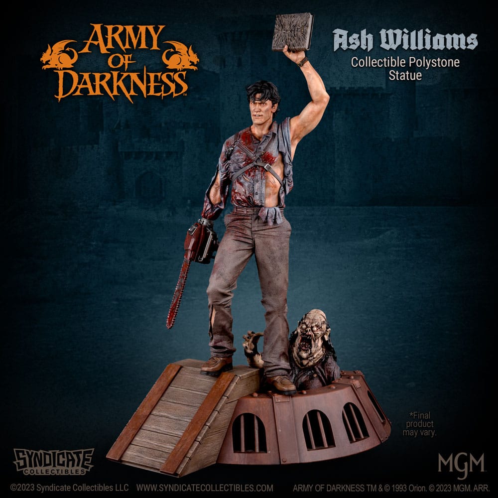 Syndicate Collectibles Armee der Finsternis Ash Williams 1/10 Statue - Beschädigte Verpackung