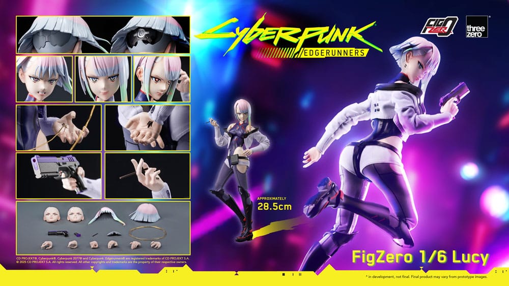 ThreeZero Cyberpunk Edgerunners Lucy FigZero 1/6 Actionfigur
